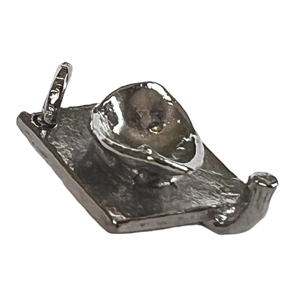 Vintage Sterling Silver Graduation Cap Charm Jewelry Bracelet Necklace - Picture 6 of 7